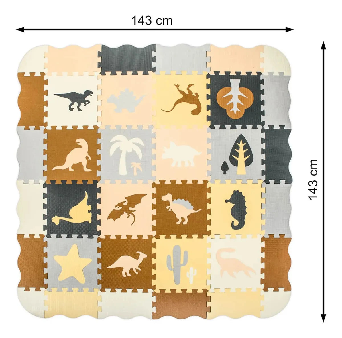 Piso Goma Eva 36 Alfombras Antigolpes Bebes Puzle Dinosaurio Dinosaurios