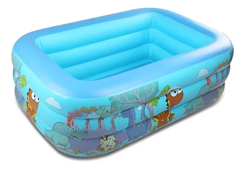 Piscina Inflable Rectangular Dinosaurio Juguete Niño Mediana