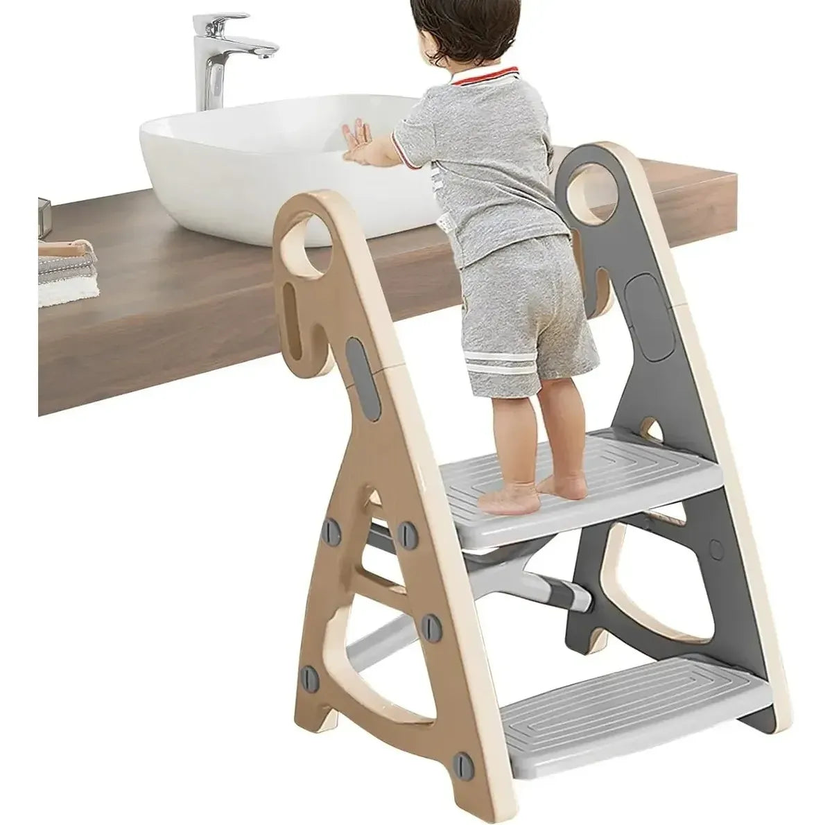 Taburete Para Niños Escalera 2 Escalones Para Baño, Cocina