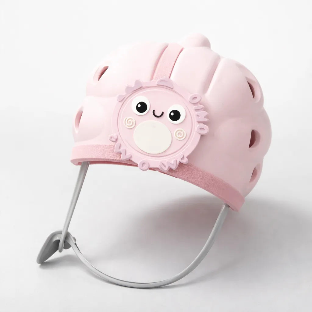 Casco Anticaídas Para Bebes Anti Golpes Protector Cabeza Rosa