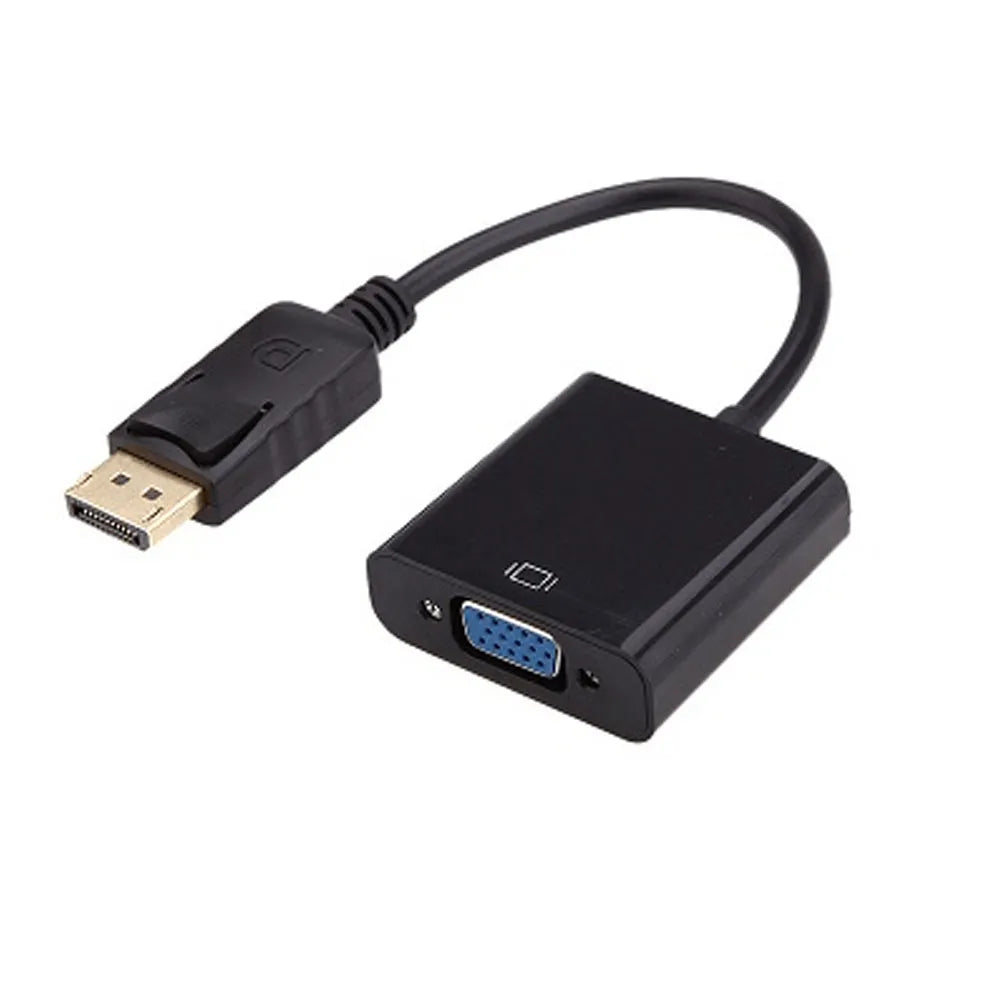 Adaptador Conversor ULink DisplayPort a VGA Color Negro