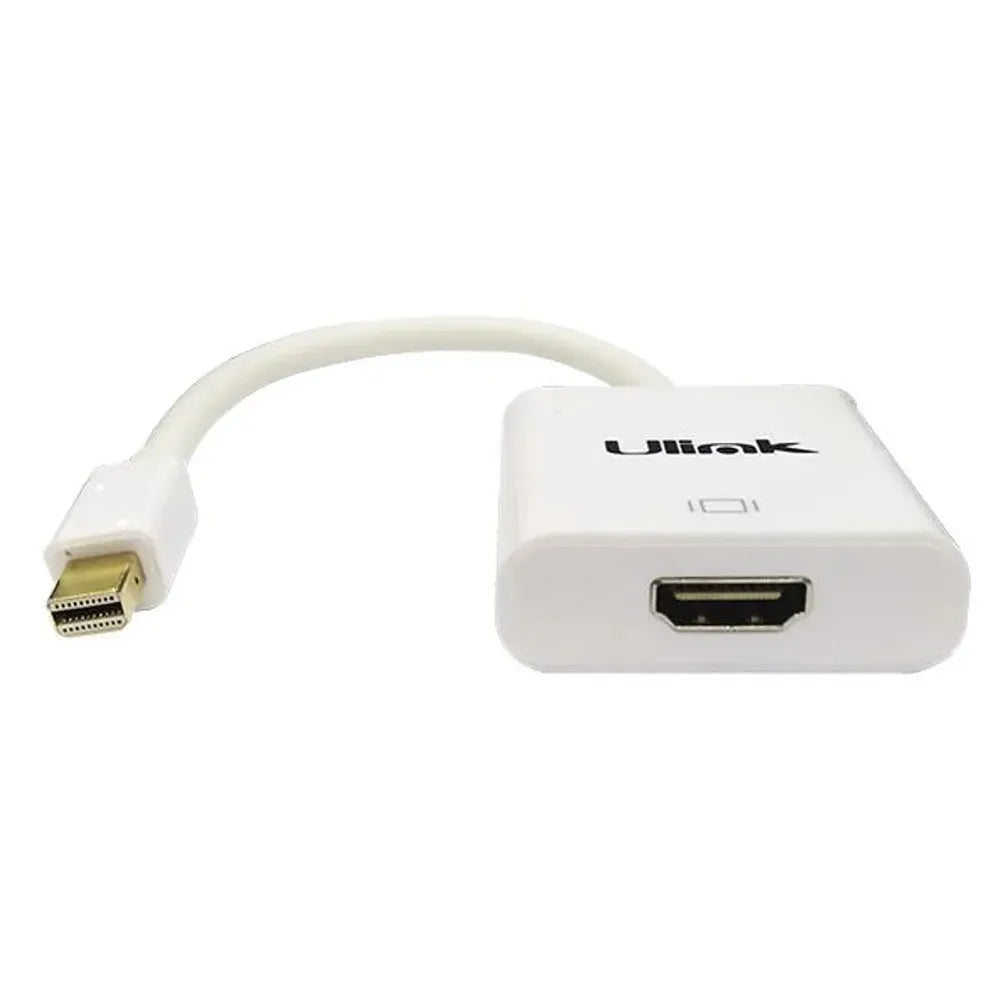 Adaptador Conversor ULink Mini DisplayPort a HDMI Color Blanco