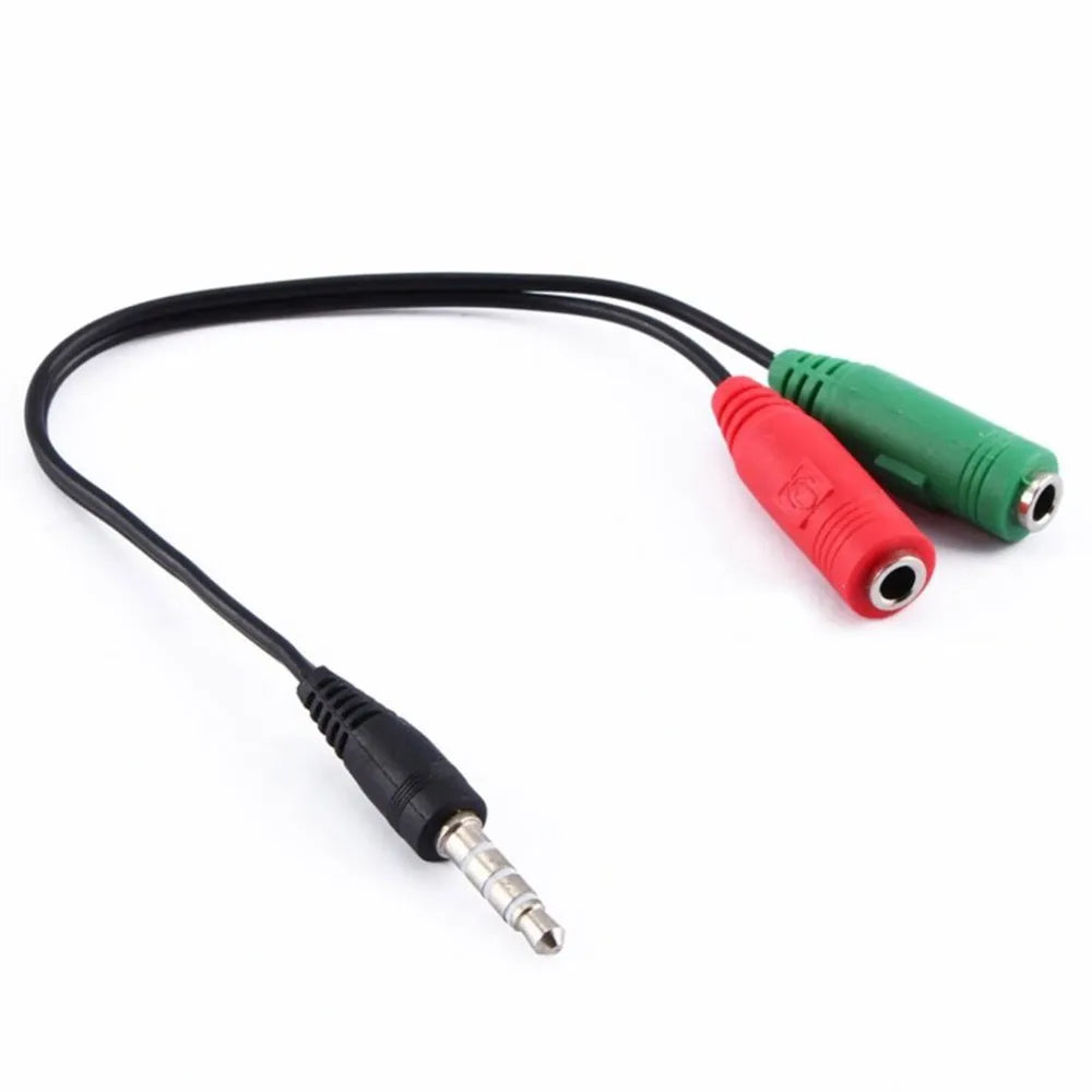 Adaptador Splitter De Audio Aux Jack 3.5mm 1 Macho 2 Hembra Philco