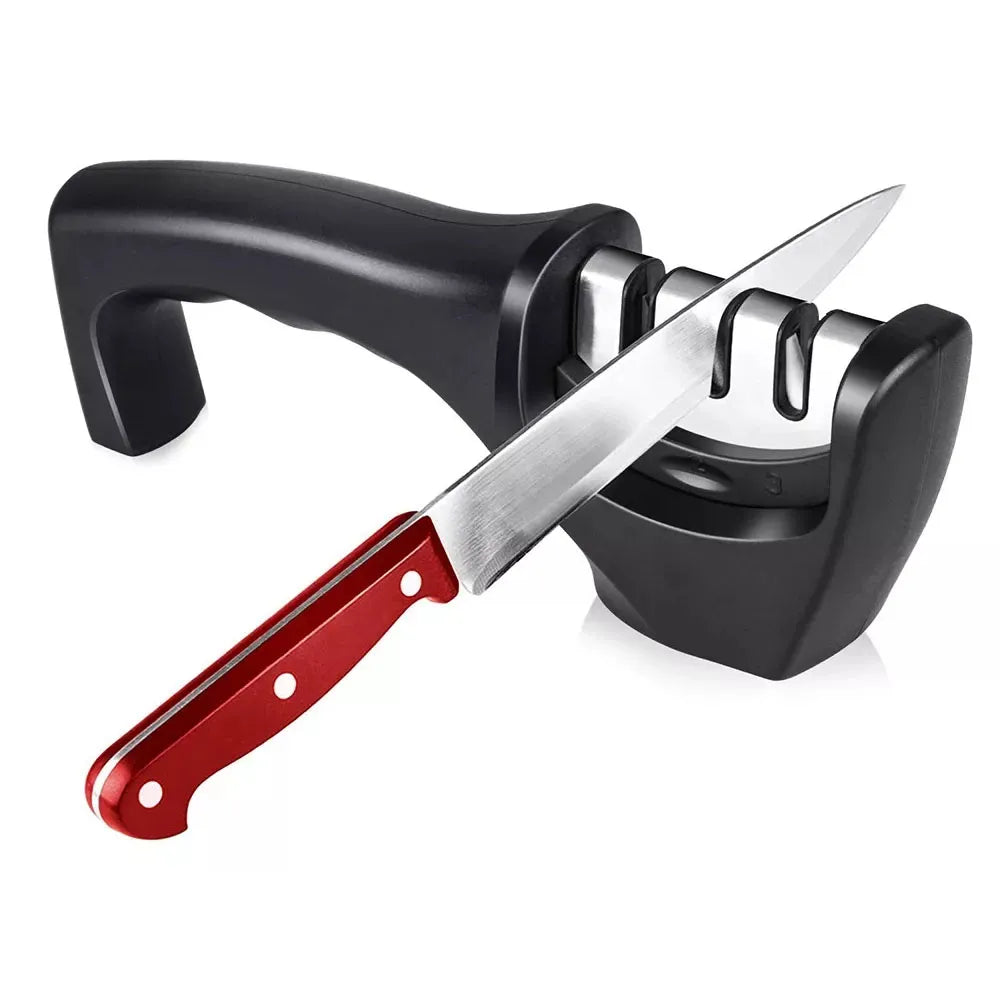 Afilador Manual de Cuchillos Acero y Cerámico