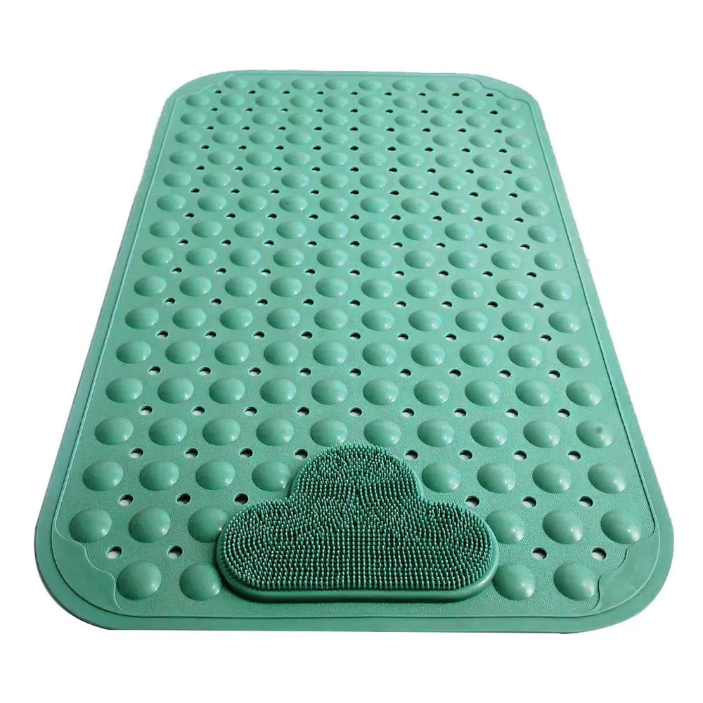 Alfombra Antideslizante para Ducha con Cepillos Color Turquesa