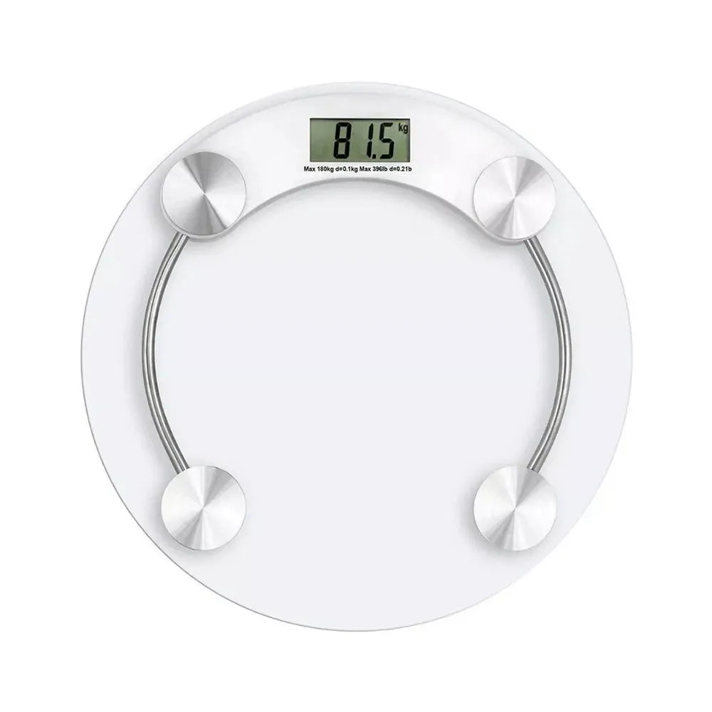 Báscula Personal Digital para Baño de Vidrio Templado Circular