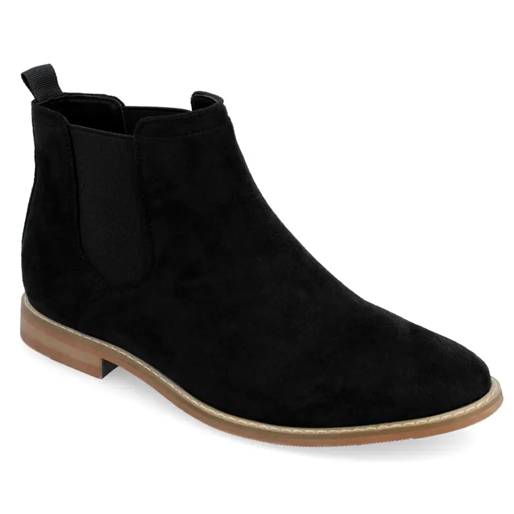 Botín Chelsea de Cuero Sintetico Agta 358 Color Negro