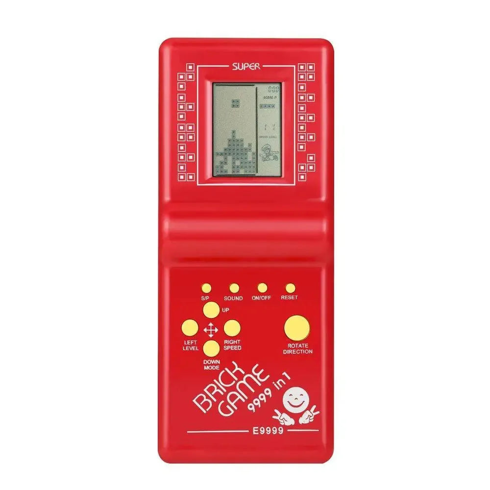 Brick Game Juegos Portátil Tetris 9999 en 1 Rojo