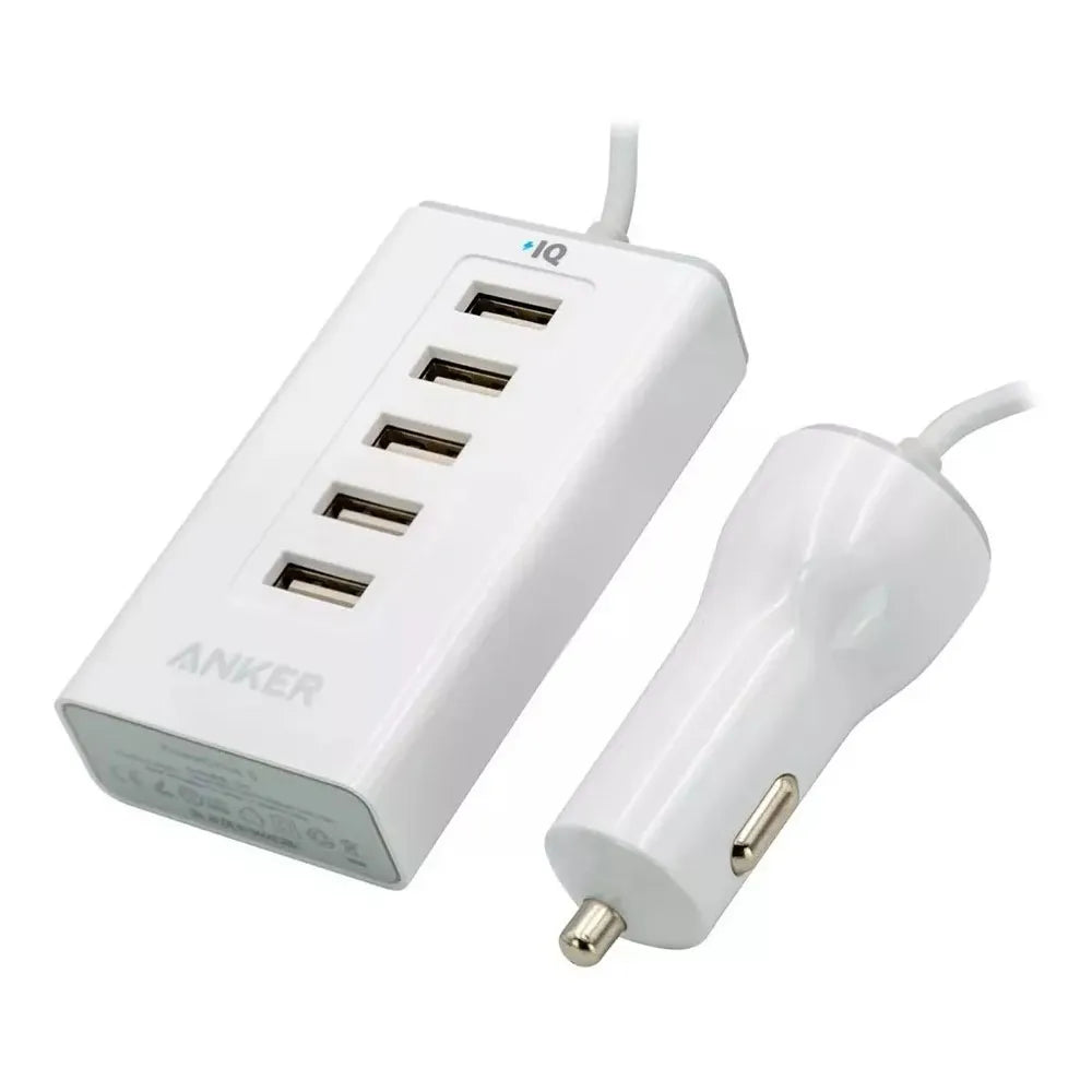 Cargador de Auto 5 Puertos USB Anker