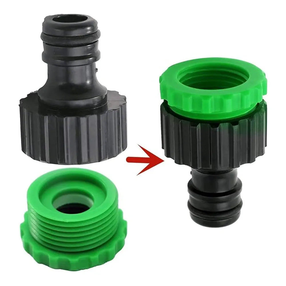 Conector de Manguera a Llave 1/2″ 3/4″ Color Verde