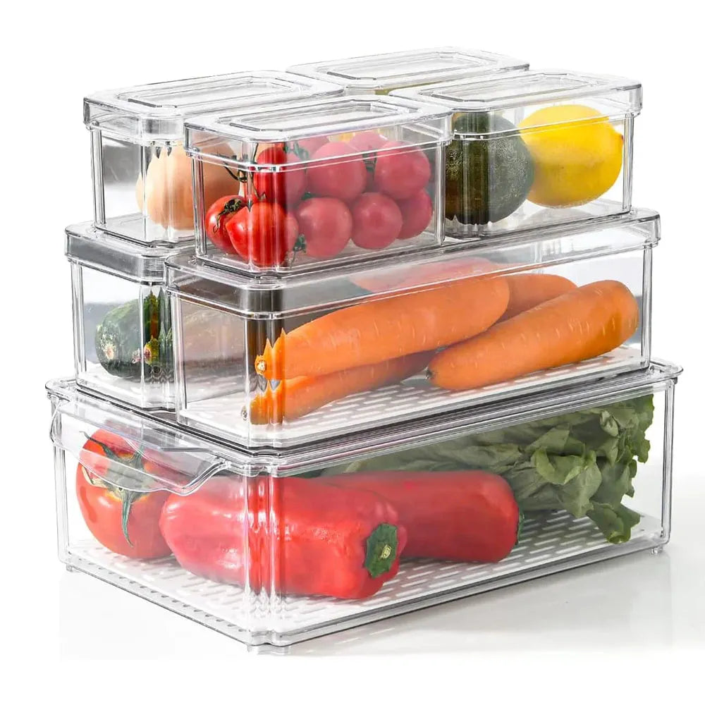 Contenedor Transparente para Refrigerador de 7 Piezas