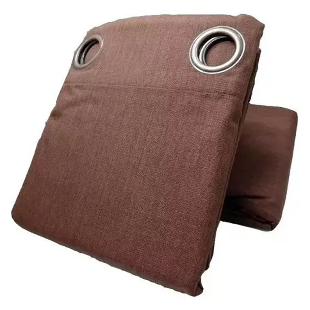 Cortina Black Out de 1 Paños 1.40 x 2.20 Metros Color Marrón