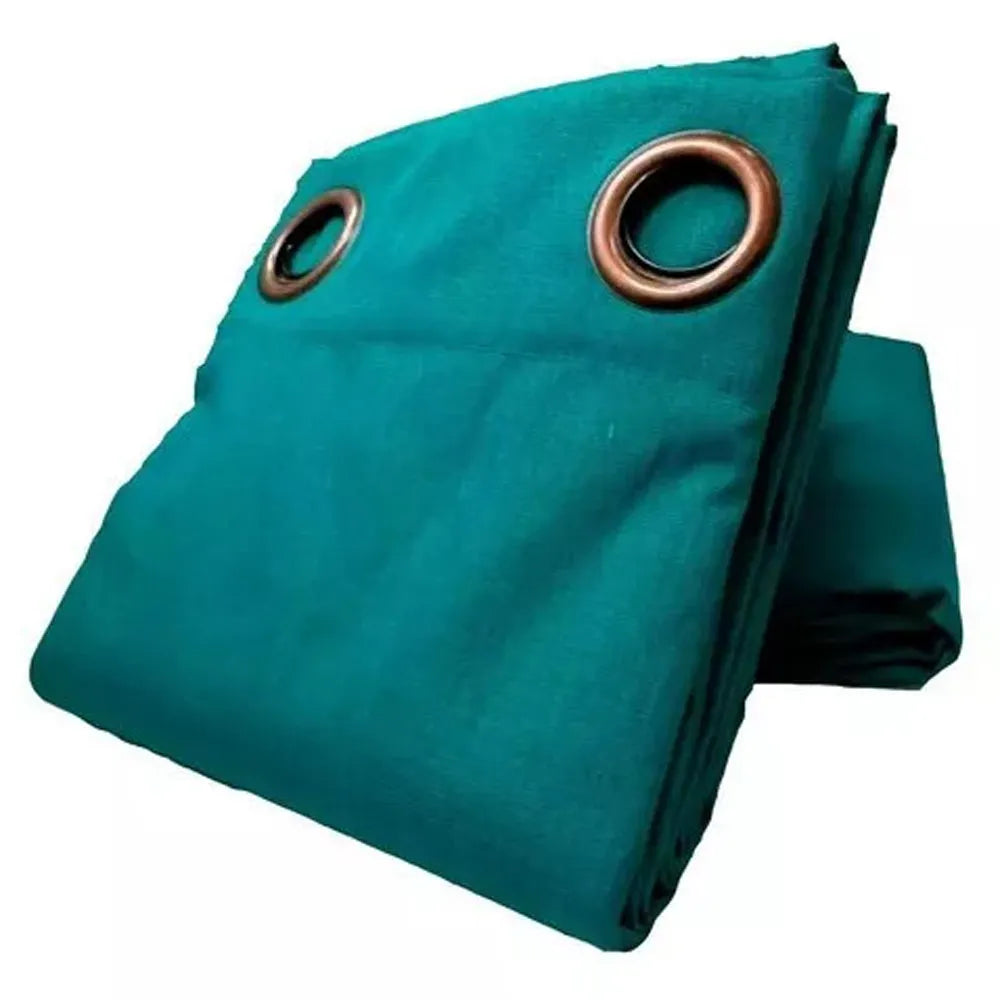 Cortina Black Out de 2 Paños 1.40 x 2.20 Metros Color Turquesa