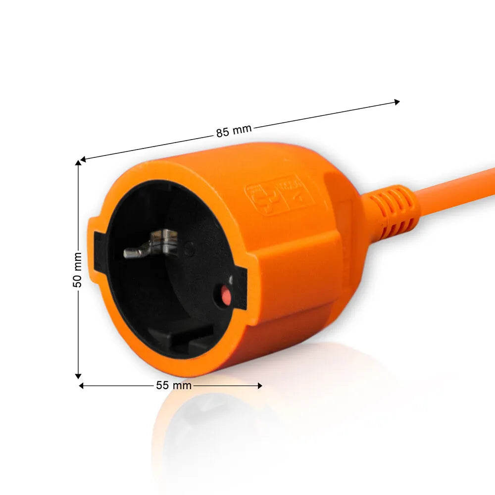 Extensión Eléctrica de 30 Metros Color Narnaja