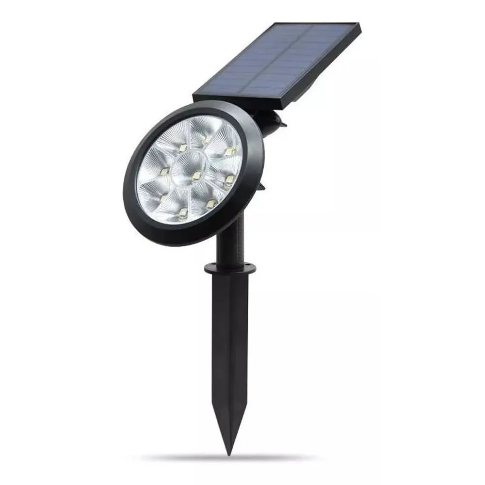 Foco LED Multicolor Solar con Estaca para Jardín