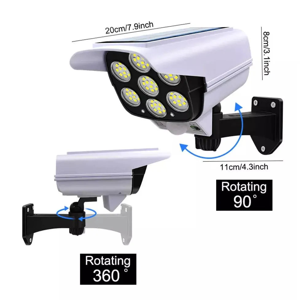 Foco Solar Tipo Cámara Sensor De Movimiento y Control Remoto JD-2178T