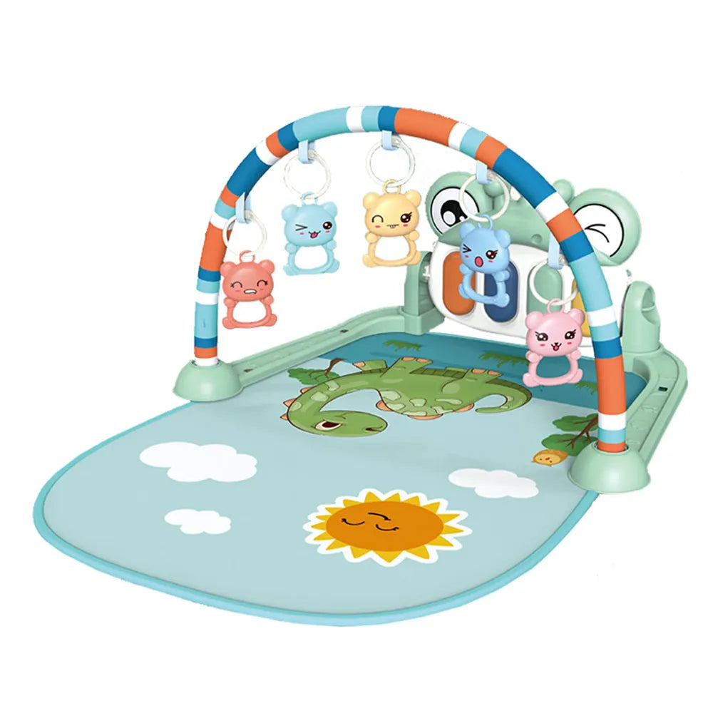 Gimnasio de Bebe con Pedestal de Piano Sapito Verde