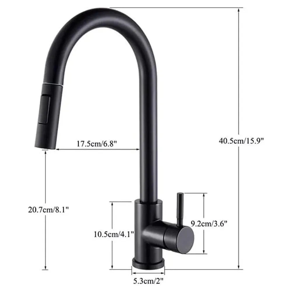 Grifo Llave Monomando Lavaplatos Extraíble Flexible