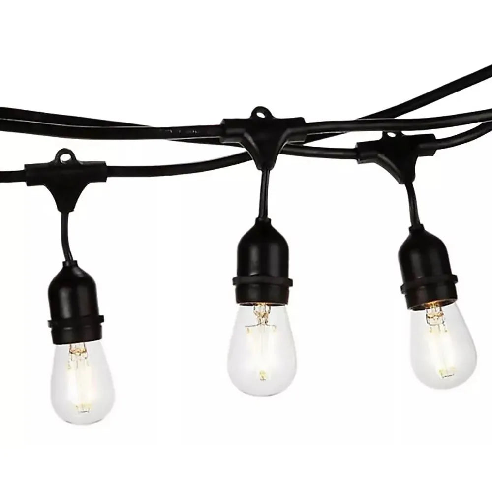 Guirnalda para Ampolletas LED E27 Exterior y Eventos de 5 Metros Color Negro
