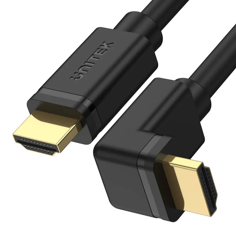 Cable HDMI a HDMI V2.0 de 3 Metros Unitek 90° UHD 4K 60Hz Y-C1002