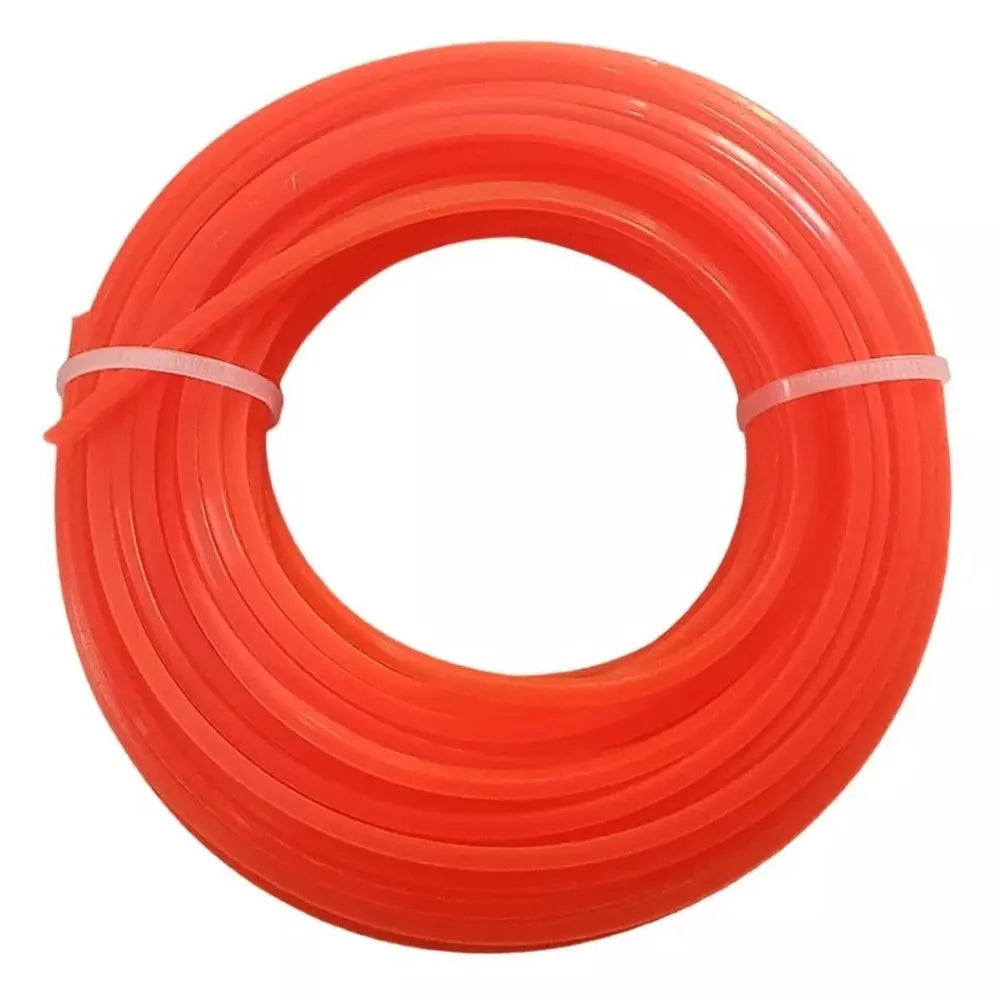 Hilo Nylon para Orilladora 2.4mm x 15 Metros de Estrella Color Rojo
