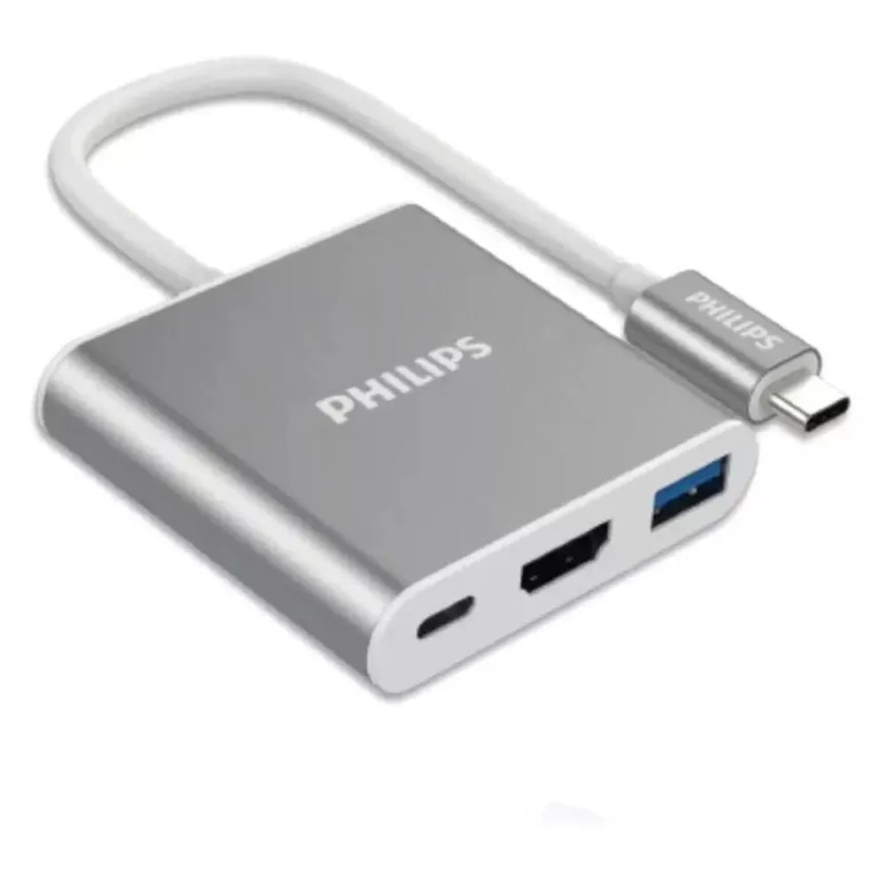 Hub USB Philips USB-C a HDTV 4K 3 en 1 SWV6003G