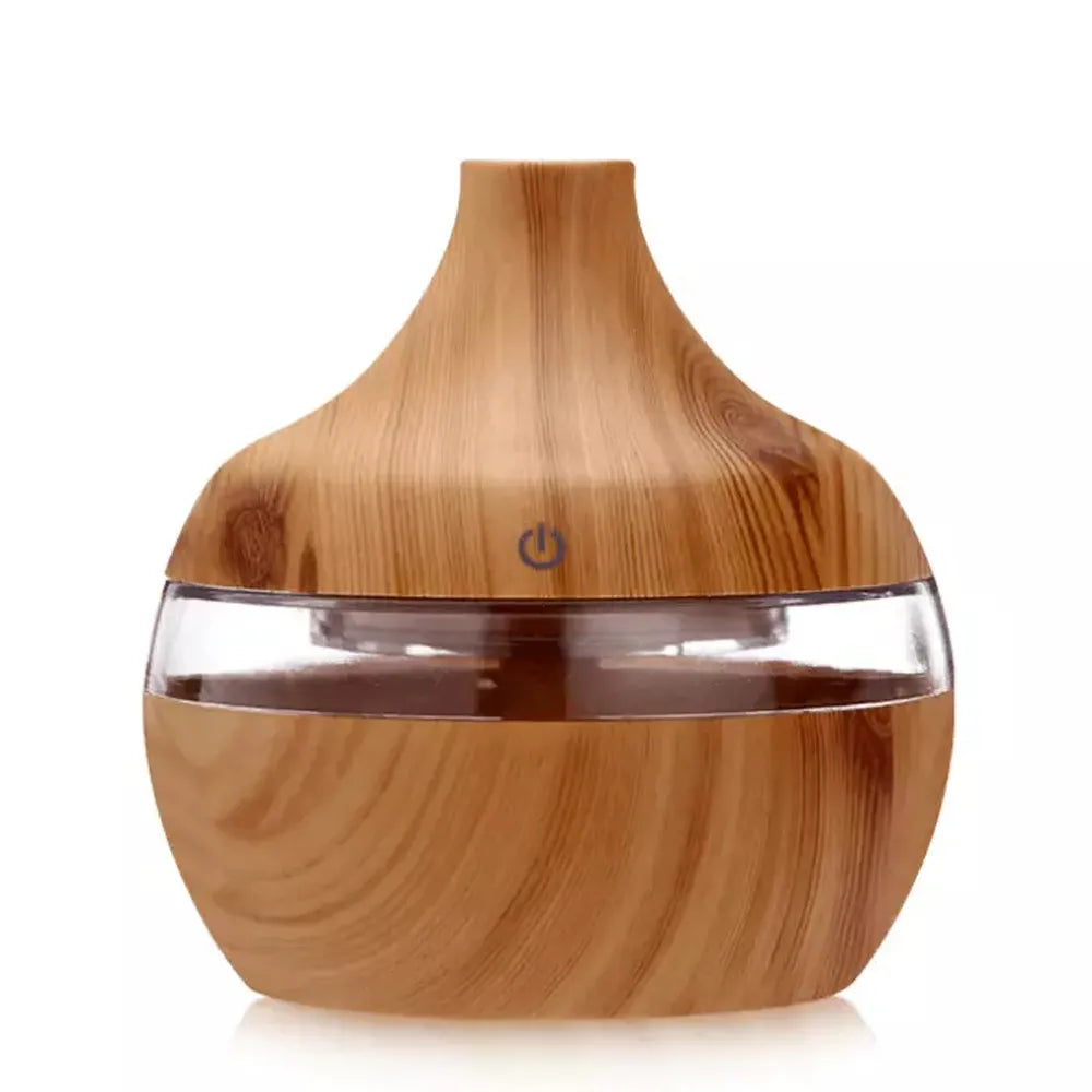 Humidificador Purificador Difusor de Aroma Ultrasonico Madera