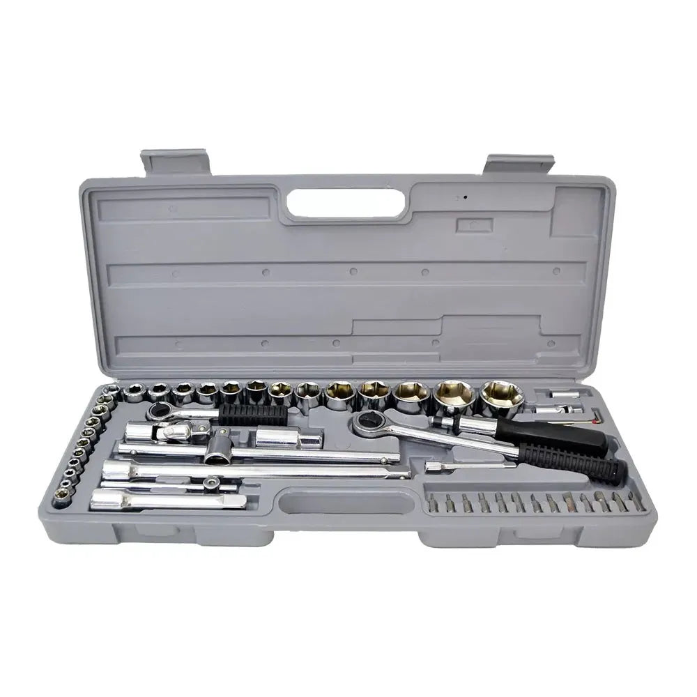 Juego Set de Dados 52 Piezas con Chicharra 1/4 3/8 1/2