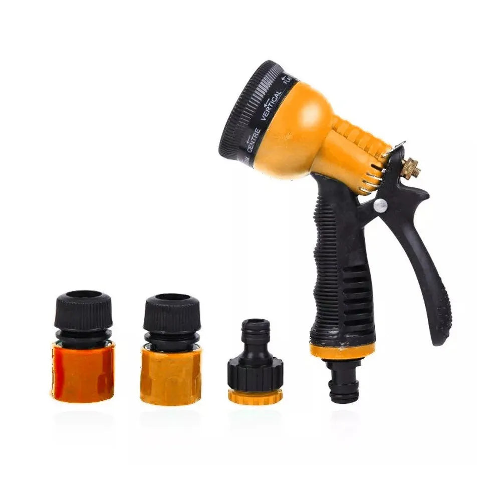 Kit Pistola De Riego Multifuncional 1/2 de 5 Piezas Color Naranja