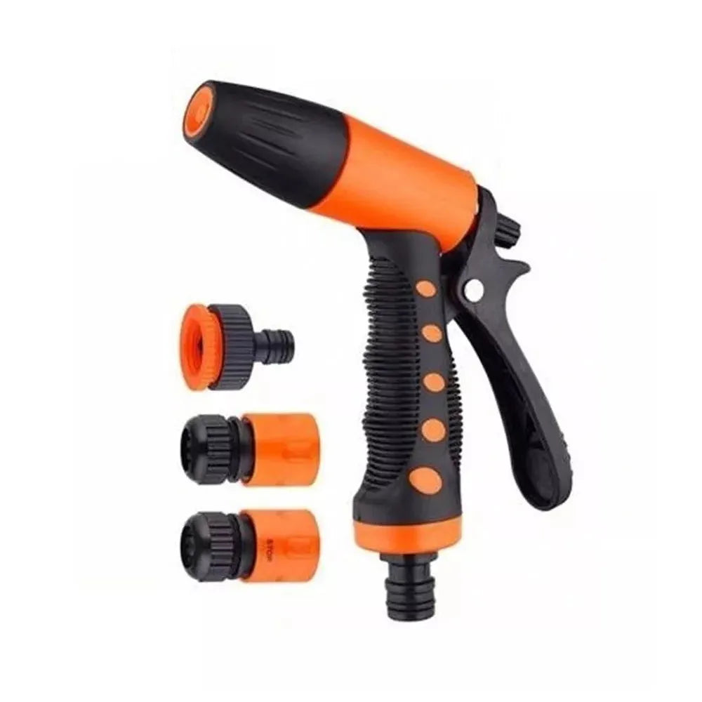 Kit Pistola De Riego Regulable 1/2 de 5 Piezas Color Naranja