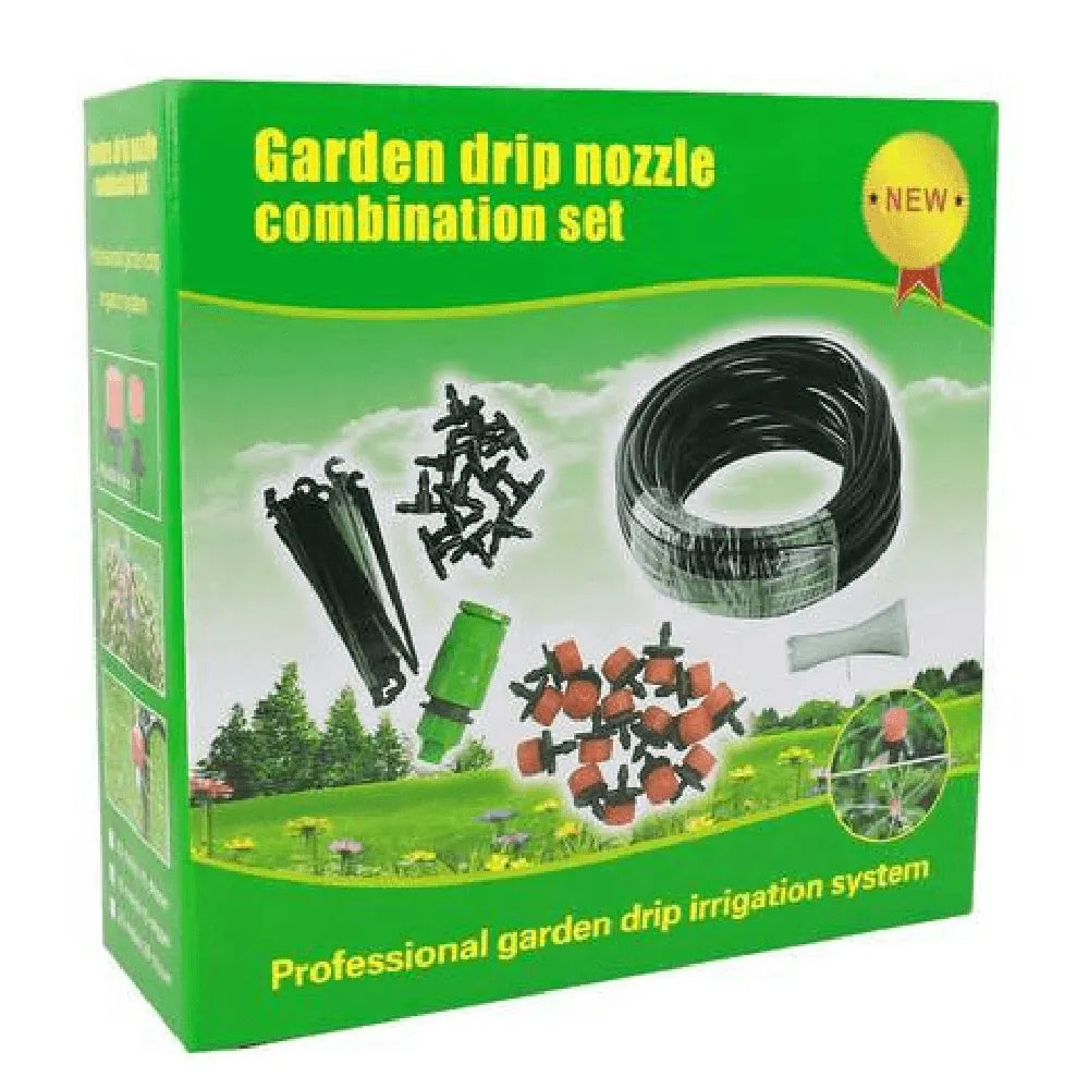 Kit Sistema de Riego por Goteo para Plantas y Jardín 10 Metros