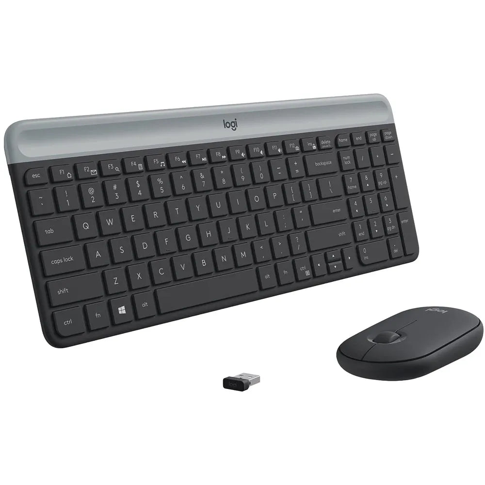Kit Teclado y Mouse Inalámbrico Logitech Slim Combo MK470