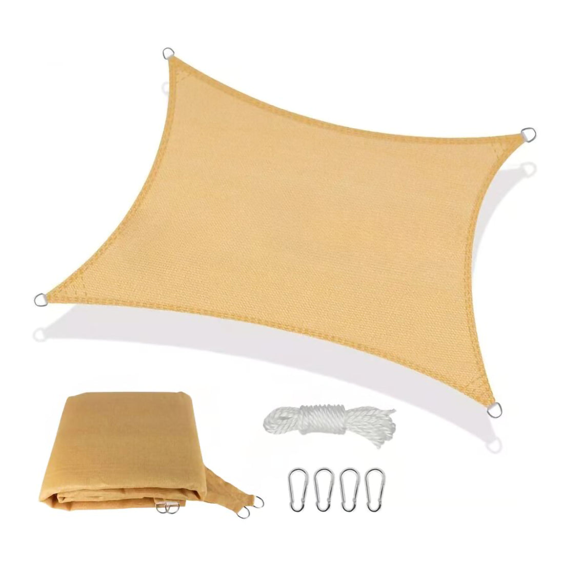 Lona Toldo Impermeable de 5 Metros x 5 Metros Color Beige