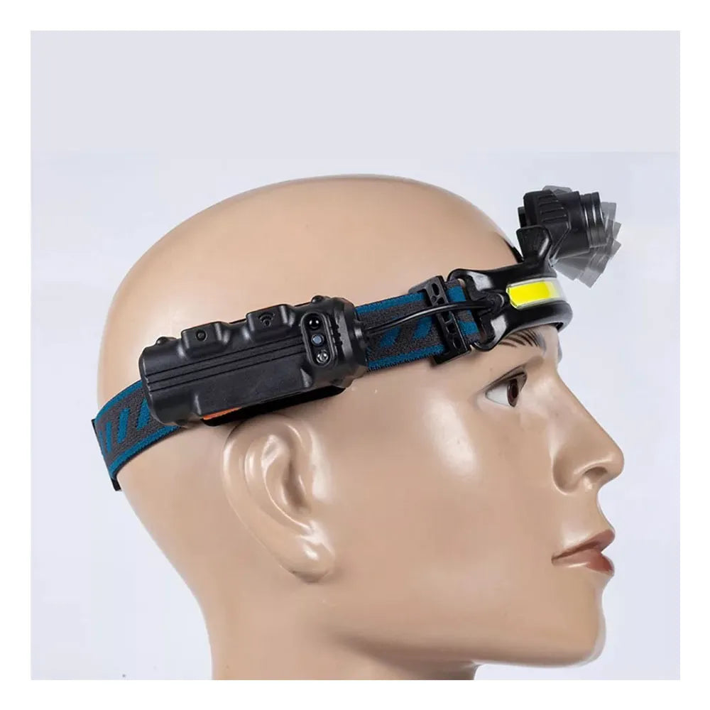 Linterna Frontal Cob Recargable