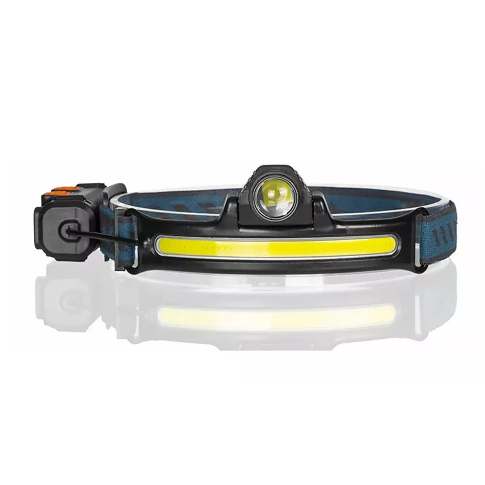 Linterna Frontal Cob Recargable