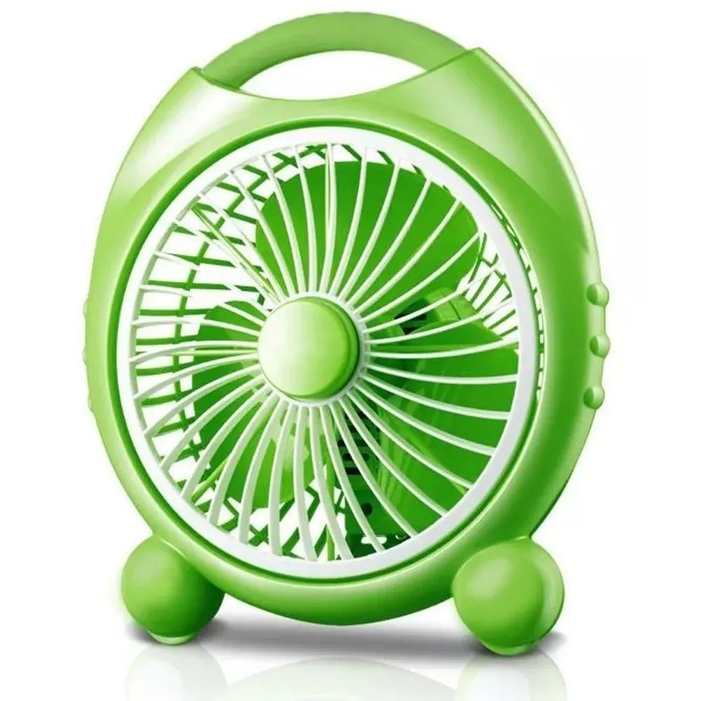 Mini Ventilador De Mesa 22w Verde