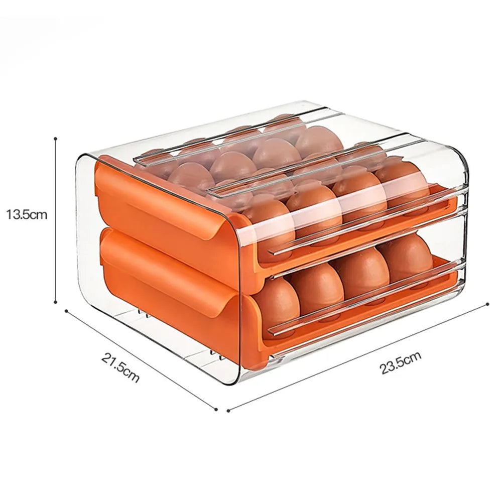 Organizador de Huevo 2 Niveles Color Naranja