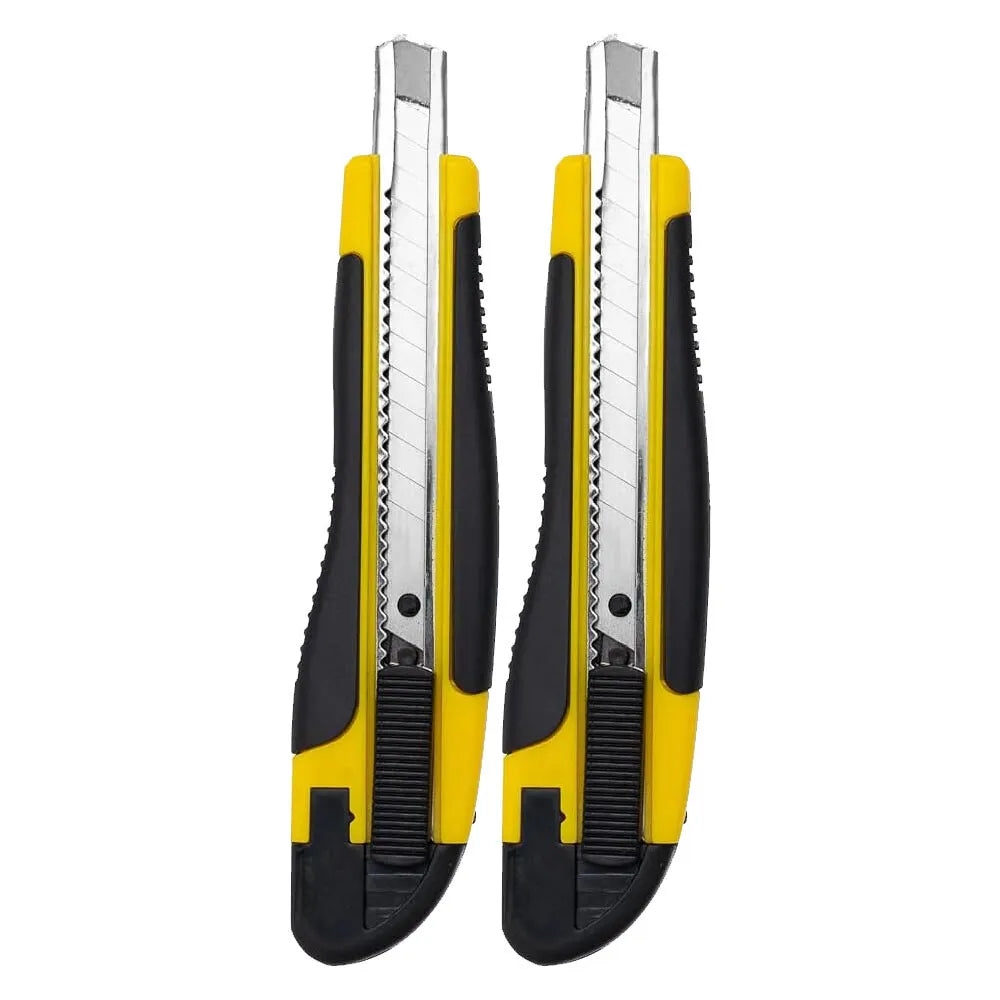 Pack 2 Corta Cartones Retractíl 18mm + 10 Repuestos