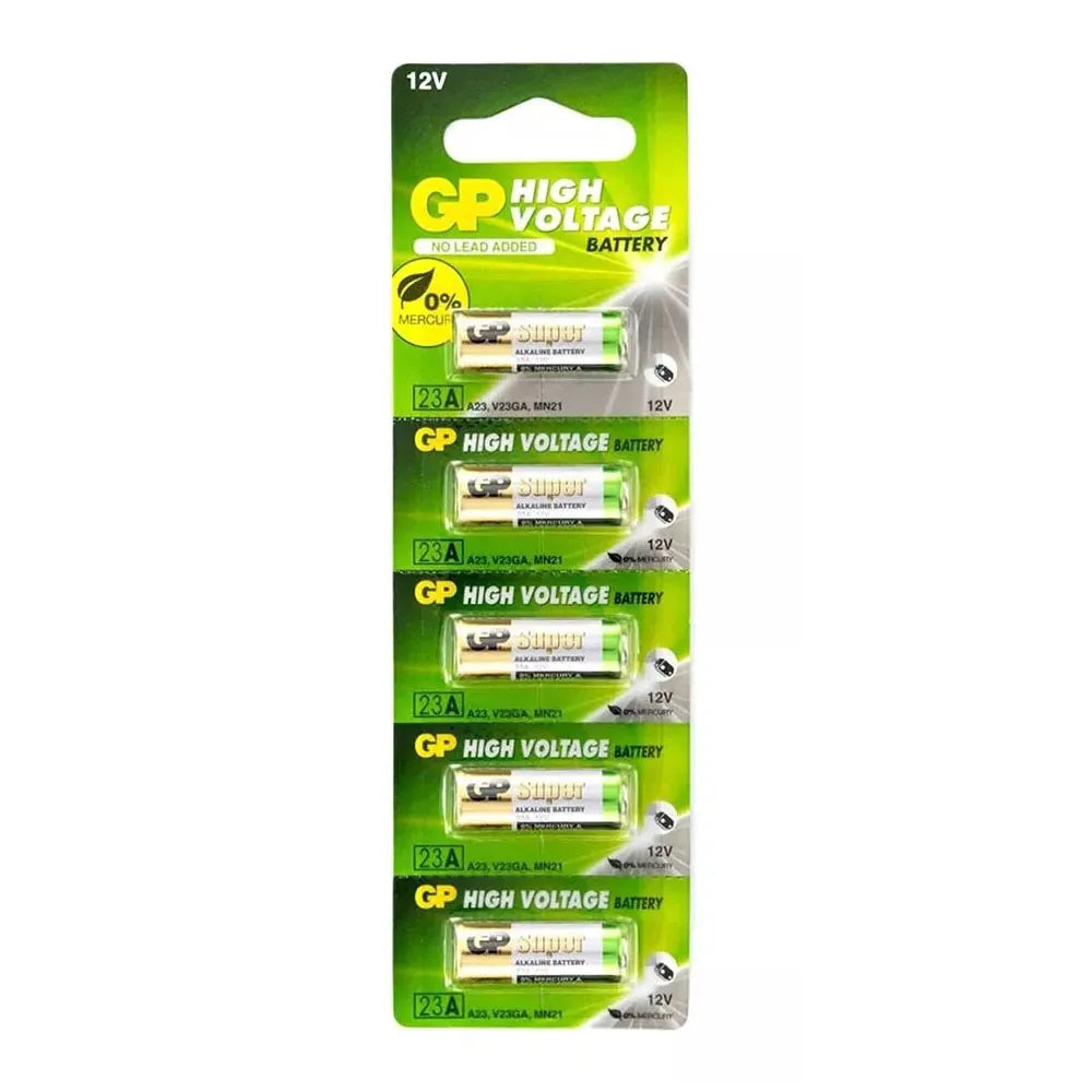Pilas Alcalina 12V GP High Voltage 23A de 5 Unidades