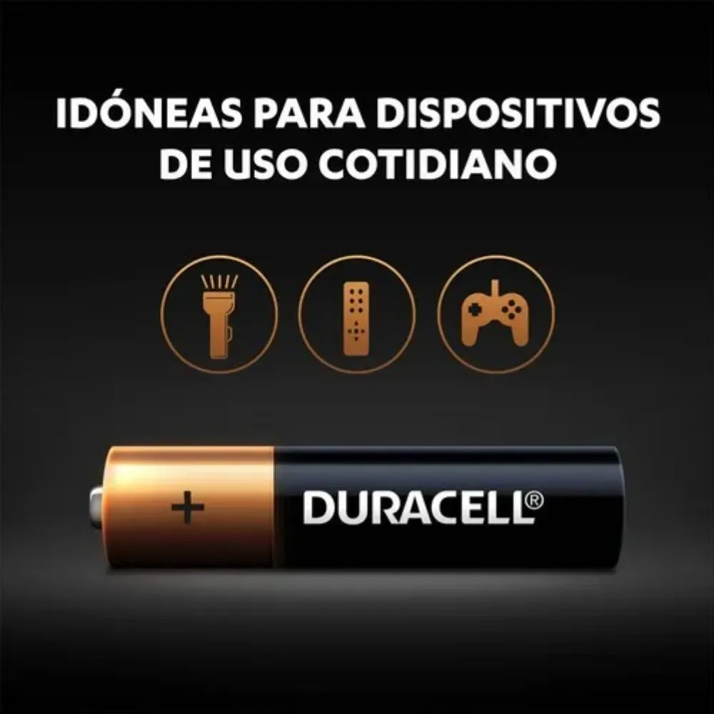 Pilas Alcalinas 1.5V Duracell AAA de 6 Unidades