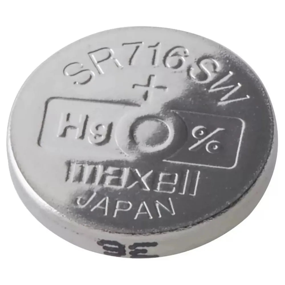 Pilas Óxido de Plata 1.55V Maxell SR716SW de 5 Unidades