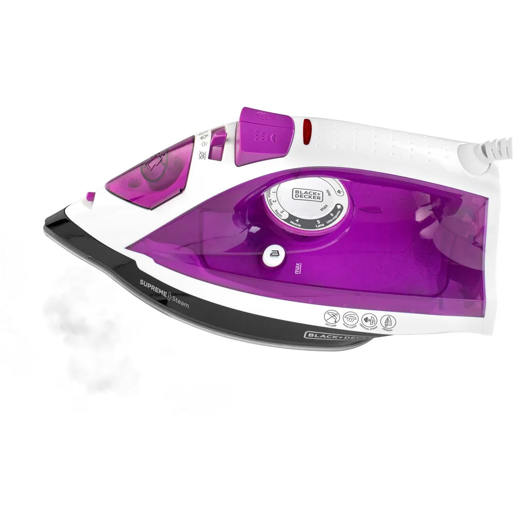 Plancha a Vapor BLACK+DECKER Ceramic Glide IR23960-CL