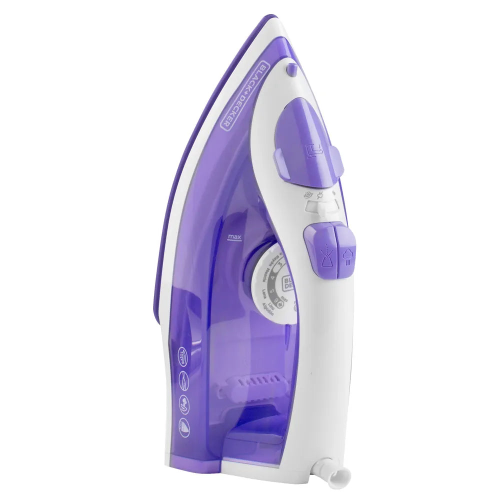 Plancha a Vapor BLACK+DECKER Trueglide Colors IRBD204-CL Color Lila