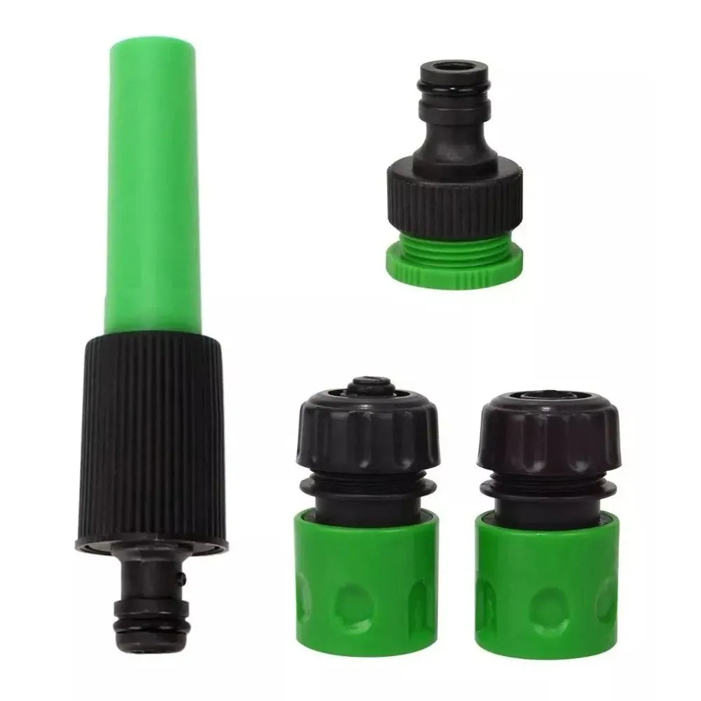 Set De Conectores De Mangueras De 4 Piezas Color Verde