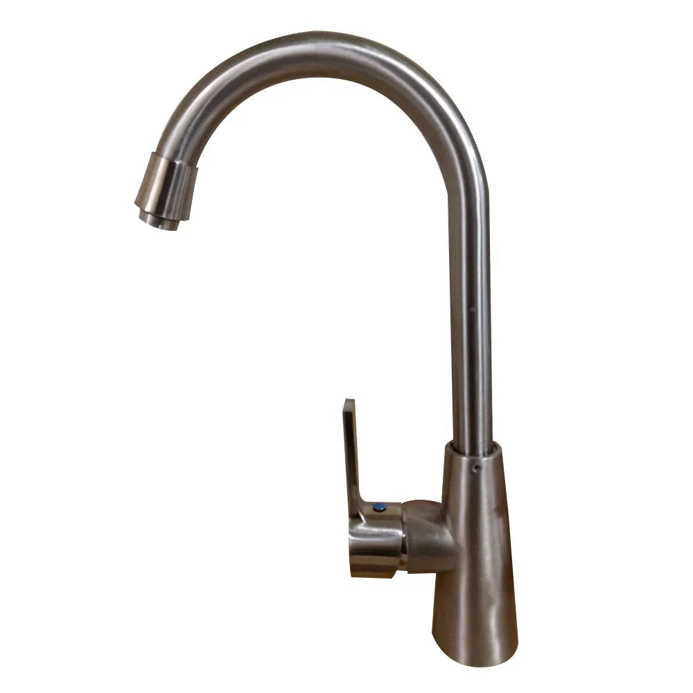 Set de 2 Grifos Monomando para Lavaplatos Plateado