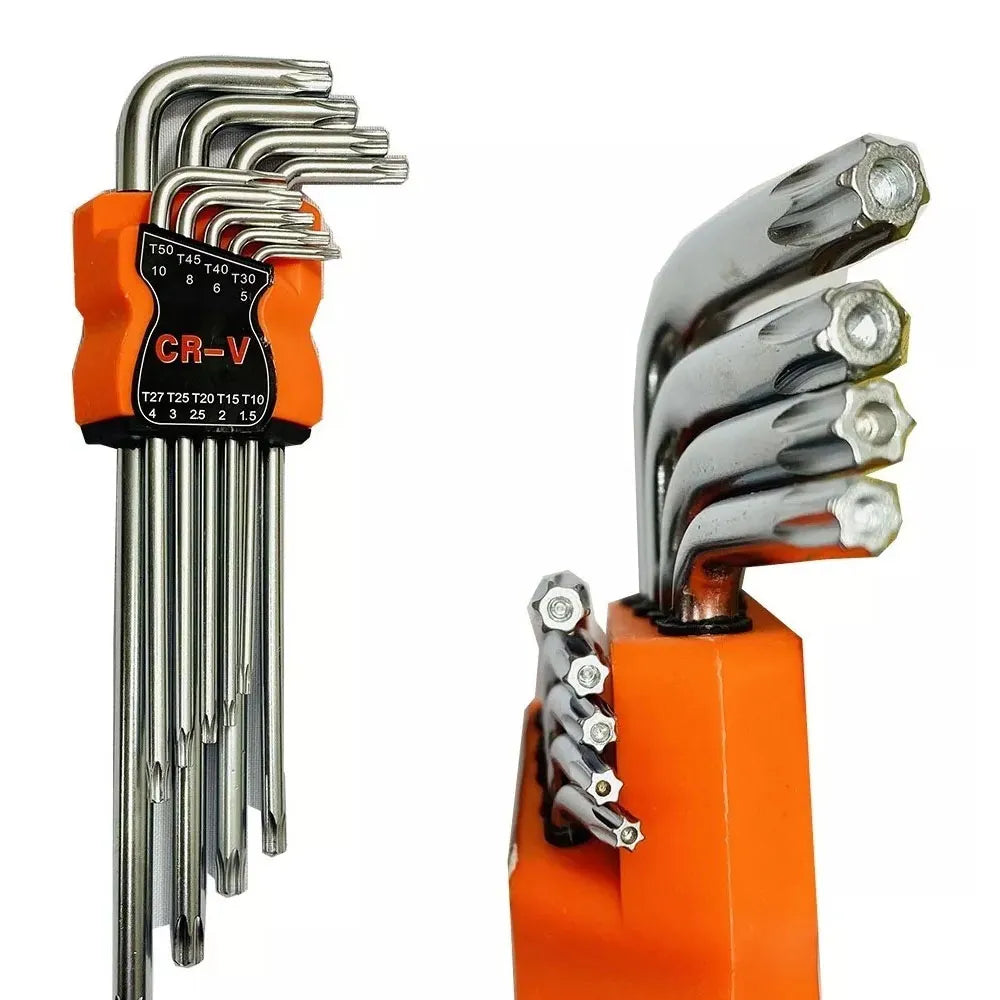 Set de Llaves Torx 1.5mm a 10mm de 9 Piezas Grande