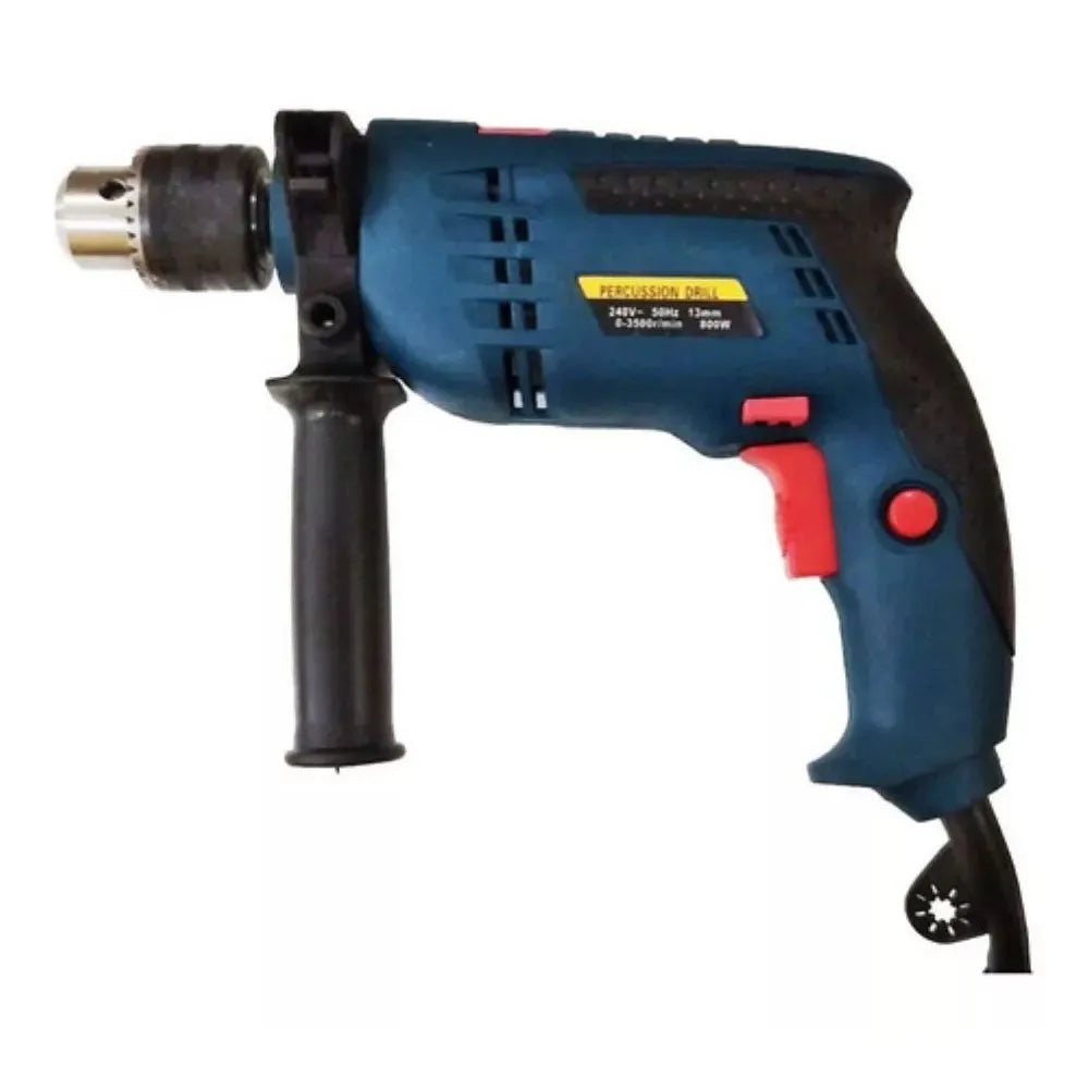 Taladro Percutor 800W de 13mm + Accesorios