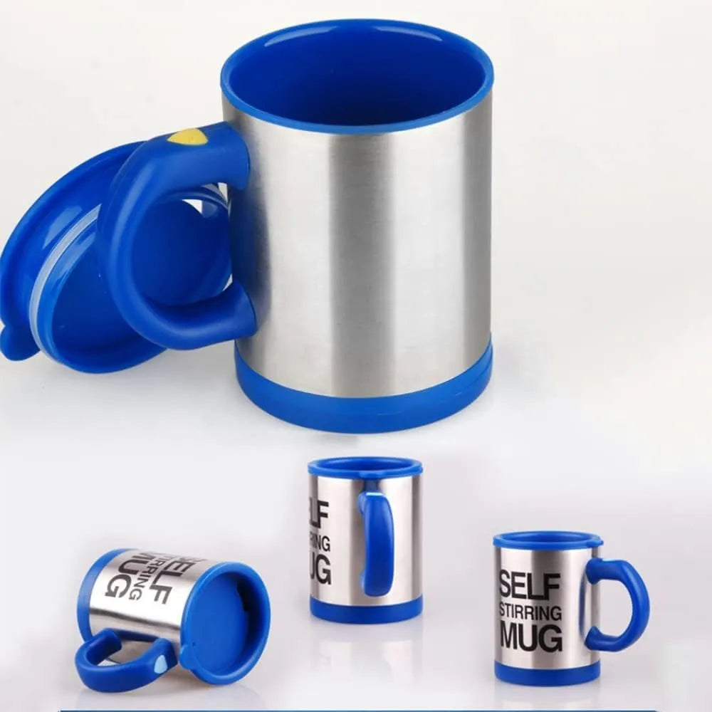 Taza Térmica con Removedor Automático Eléctrico Color Azul