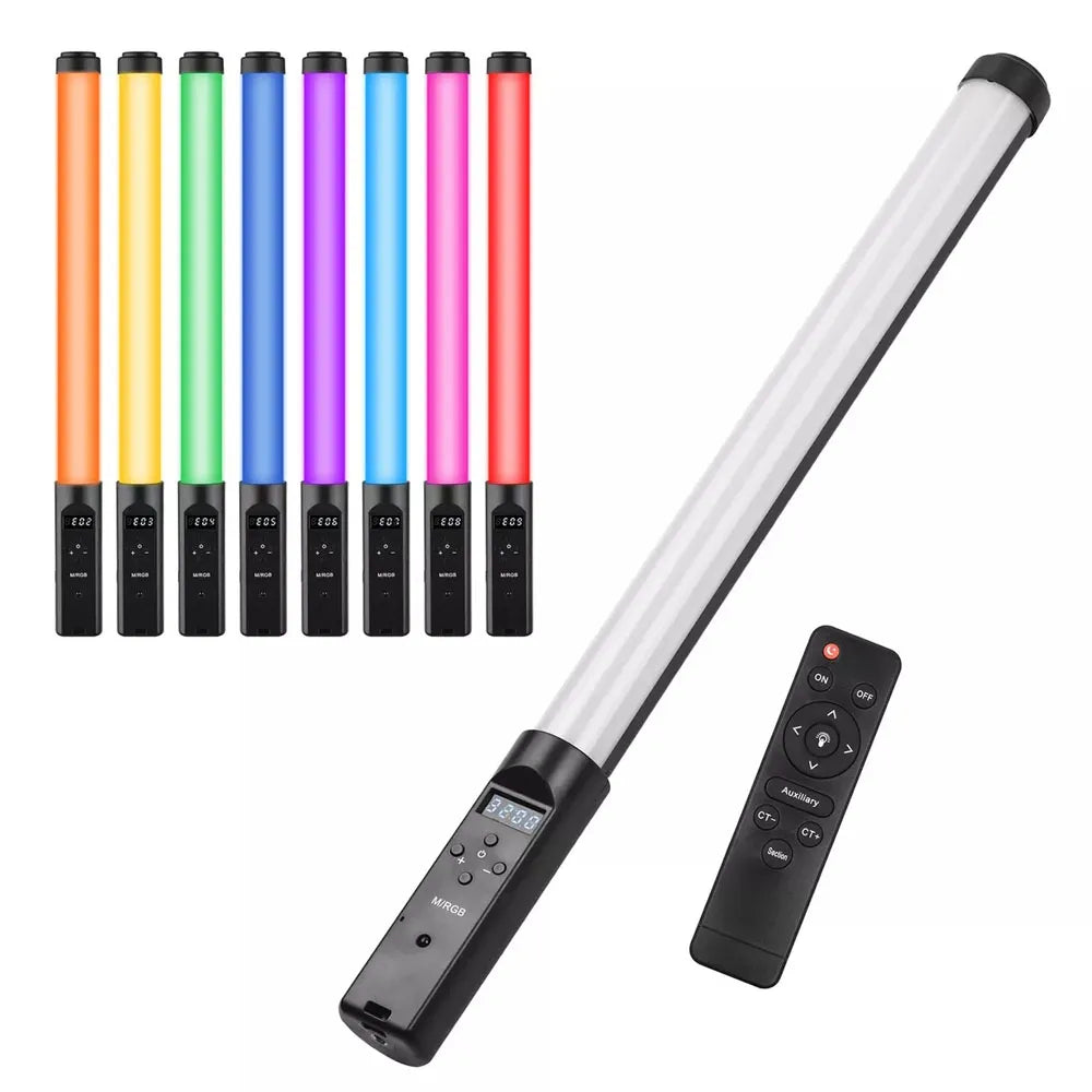 Vara LED Luz de Relleno Fotográfia RGB + Control Remoto + Trípode