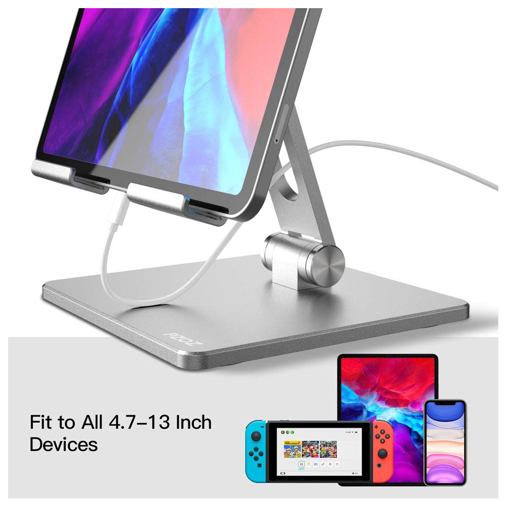 Soporte Escritorio Aluminio Ajustable Plegable Tablet y iPad